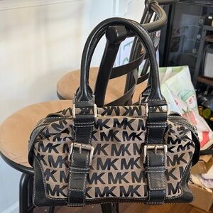 Michael Kors Monogram Black and Tan Men's Bag